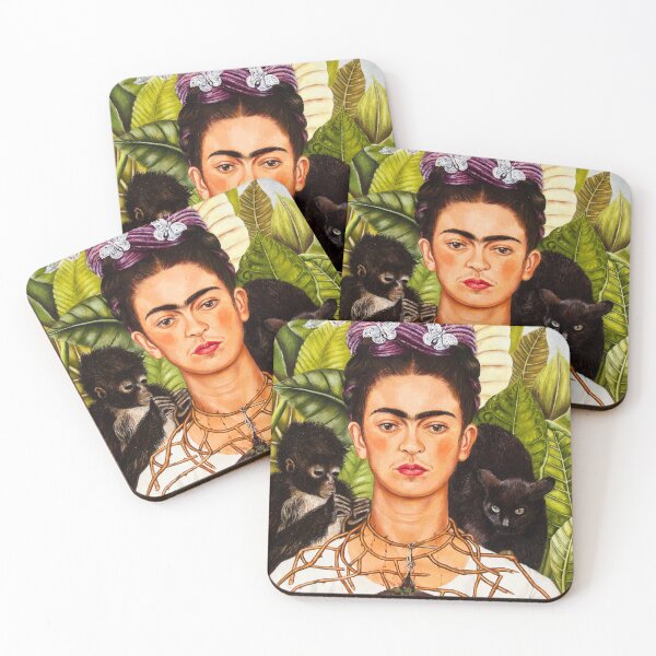 Item preview, Frida Kahlo – Self-Portrait with Monkeys  designed and sold by VenusArt7.