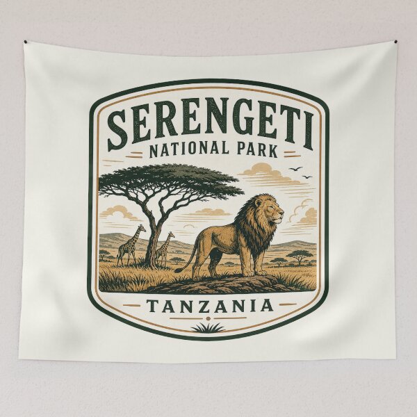 Item preview, Serengeti National Park - Tanzania designed and sold by GoodOldVintage.
