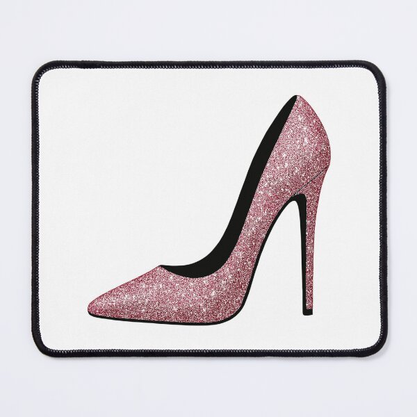 Item preview, Pink glitter high heels - fashion motif designed and sold by Pineapple-Tree.