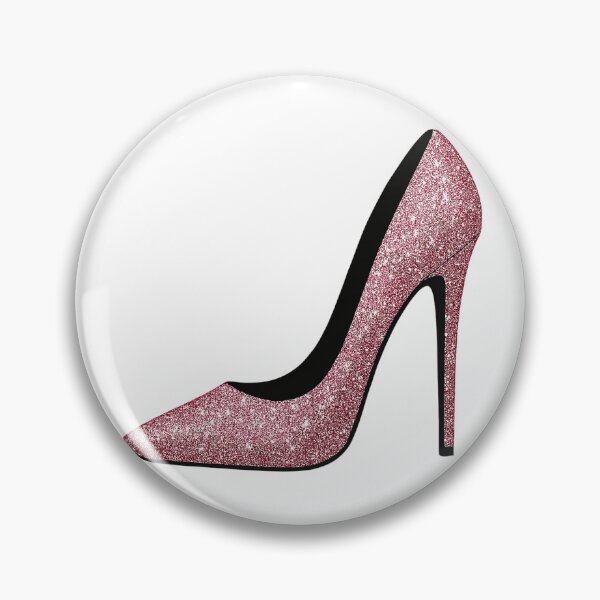 Item preview, Pink glitter high heels - fashion motif designed and sold by Pineapple-Tree.