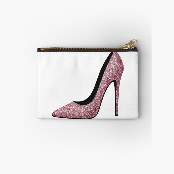 Item preview, Pink glitter high heels - fashion motif designed and sold by Pineapple-Tree.