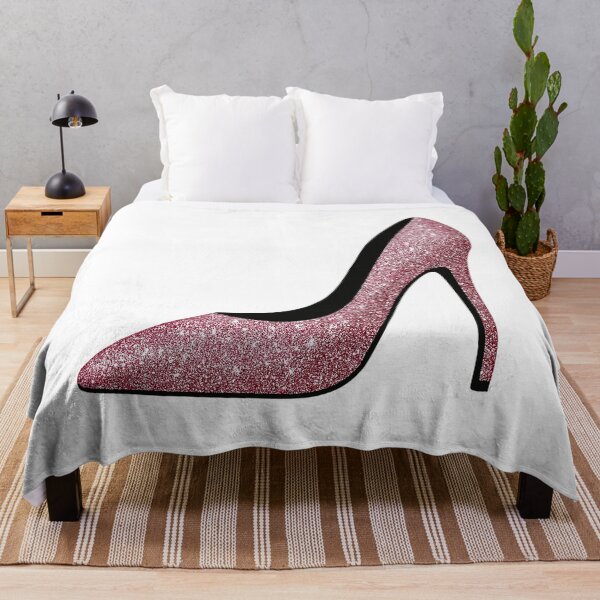 Item preview, Pink glitter high heels - fashion motif designed and sold by Pineapple-Tree.