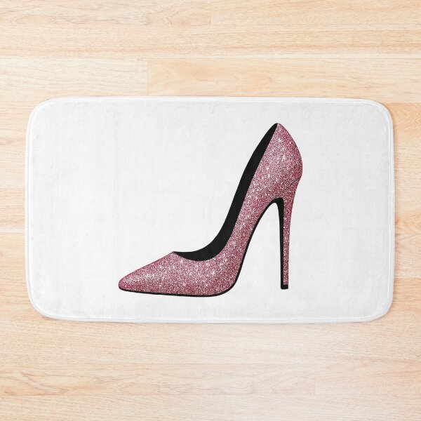 Item preview, Pink glitter high heels - fashion motif designed and sold by Pineapple-Tree.