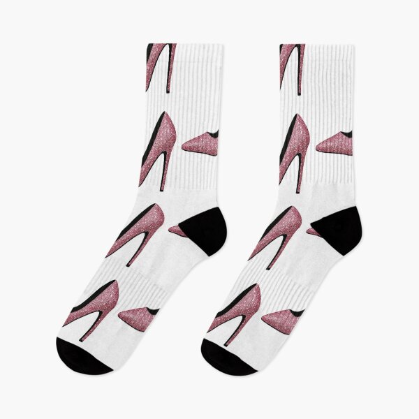 Item preview, Pink glitter high heels - fashion motif designed and sold by Pineapple-Tree.