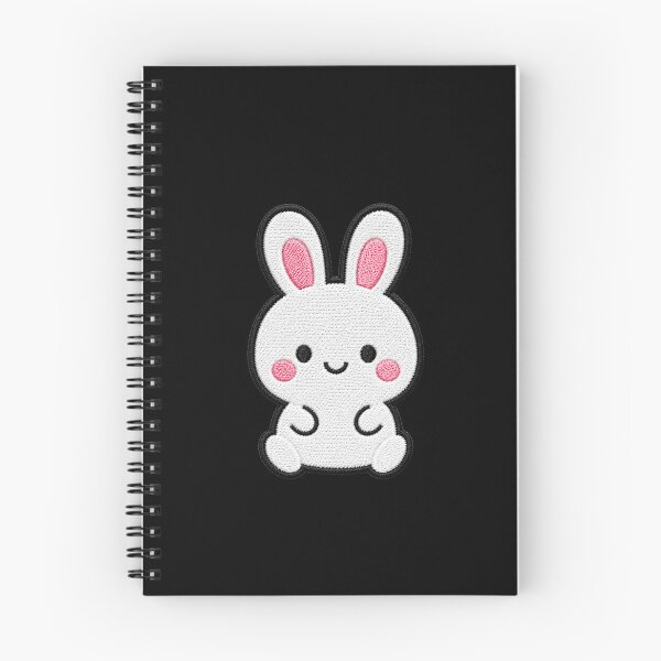 Item preview, Cute Kawaii Bunny Embroidery Patch Illustration designed and sold by ColorSplash123.