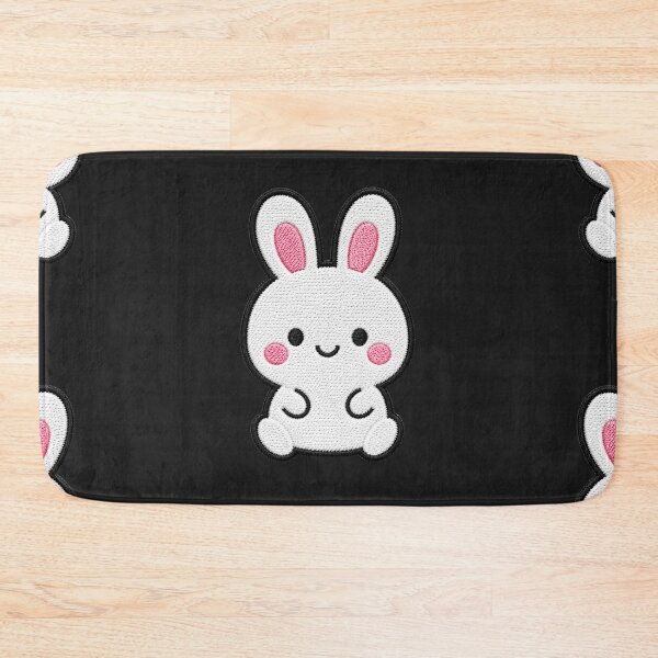 Item preview, Cute Kawaii Bunny Embroidery Patch Illustration designed and sold by ColorSplash123.