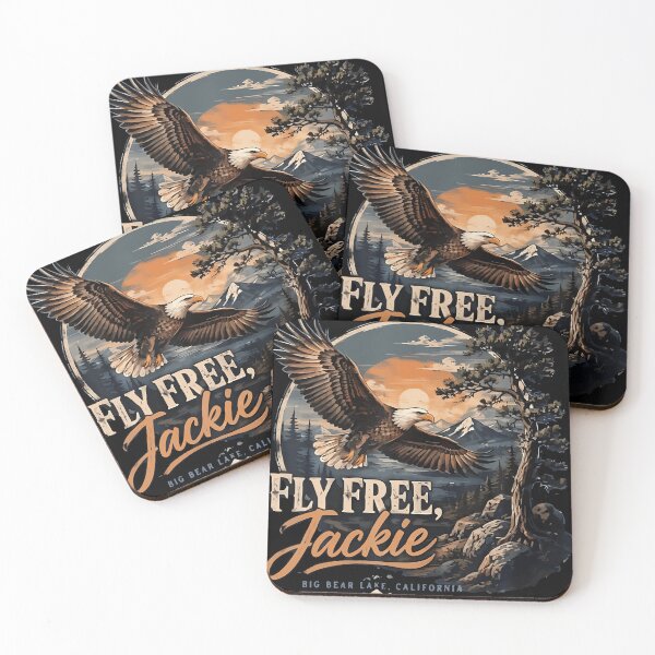 Item preview, Jackie Fly Free Big Bear Eagle Forever Our Queen Memorial designed and sold by MOHAMED AKKAR.