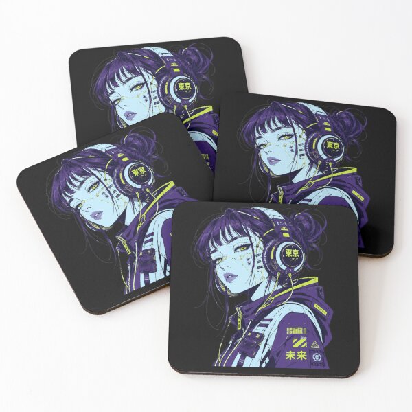 Item preview, Cyber Anime Girl Neo Tokyo  Mecha Headphones  designed and sold by W&RParadise.
