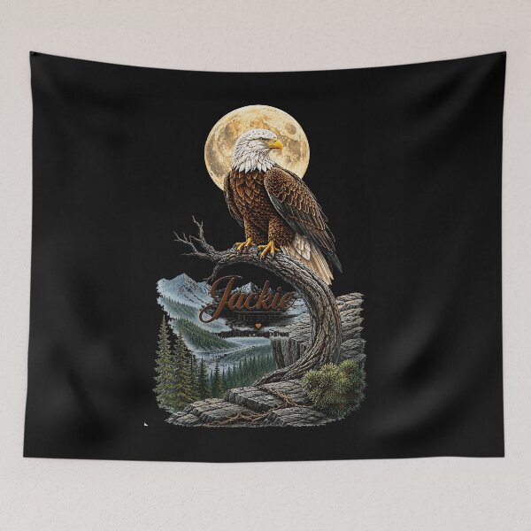 Item preview, Fly Free Jackie Big Bear Eagle Memorial Tribute designed and sold by DavidThe1.