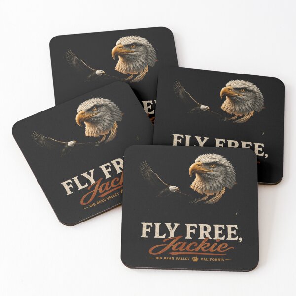 Item preview, Fly Free Jackie, Big Bear Eagle Memorial, Bald Eagle designed and sold by perkmingStudio.