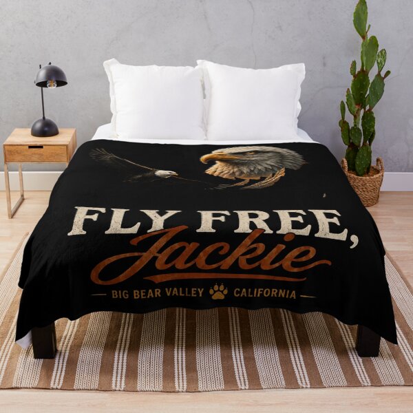 Item preview, Fly Free Jackie, Big Bear Eagle Memorial, Bald Eagle designed and sold by perkmingStudio.
