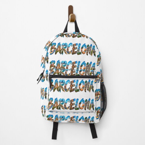 Item preview, Barcelona City Typography – Iconic Travel Collage designed and sold by YOFANTZ!.