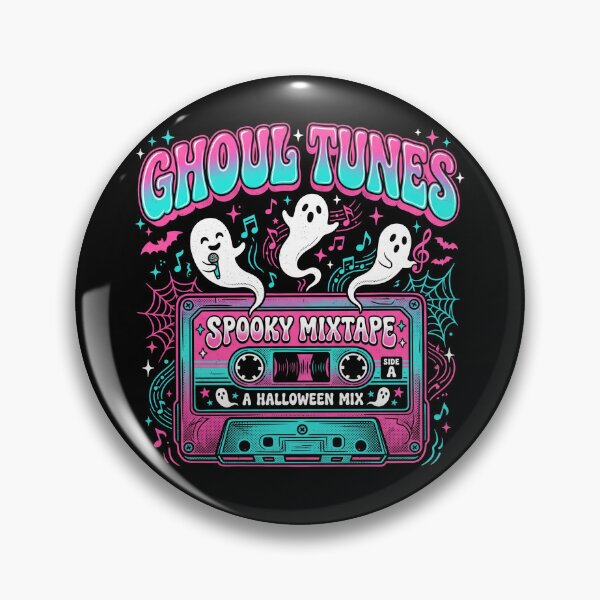 Item preview, Ghoul Tunes Spooky Mixtape Retro Cassette Ghost Halloween designed and sold by TeNovaStudio.