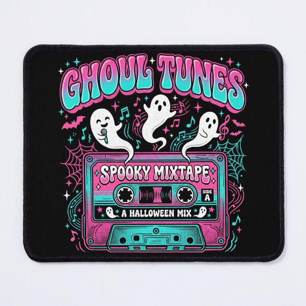 Item preview, Ghoul Tunes Spooky Mixtape Retro Cassette Ghost Halloween designed and sold by TeNovaStudio.