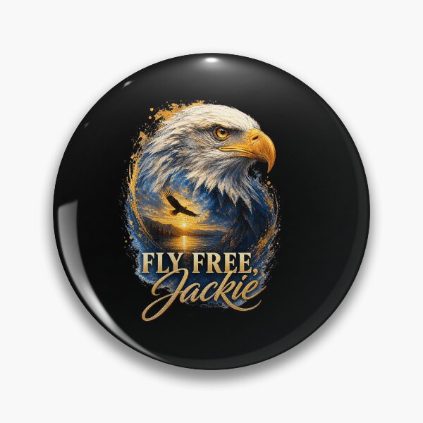 Item preview, Fly Free Jackie Big Bear Bald Eagle Memorial Tribute designed and sold by MOHAMED AKKAR.
