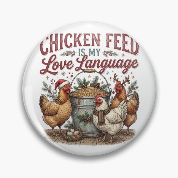 Item preview, Chicken Feed Is My Love Language Funny Chicken Farmer Christmas Holiday Humor designed and sold by raedattia.