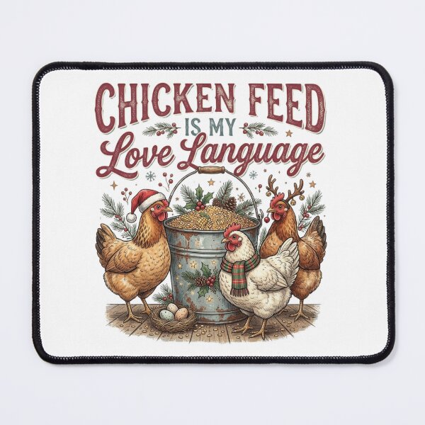 Item preview, Chicken Feed Is My Love Language Funny Chicken Farmer Christmas Holiday Humor designed and sold by raedattia.