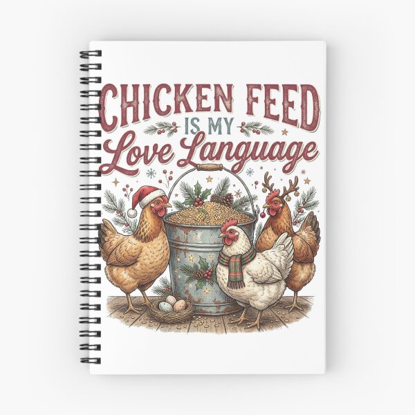 Item preview, Chicken Feed Is My Love Language Funny Chicken Farmer Christmas Holiday Humor designed and sold by raedattia.