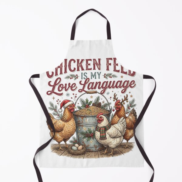 Item preview, Chicken Feed Is My Love Language Funny Chicken Farmer Christmas Holiday Humor designed and sold by raedattia.