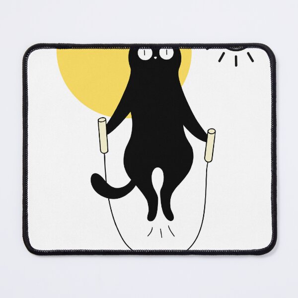Item preview, Purrfectly Happy Black Cat with Yellow Sun designed and sold by ReGenDx.