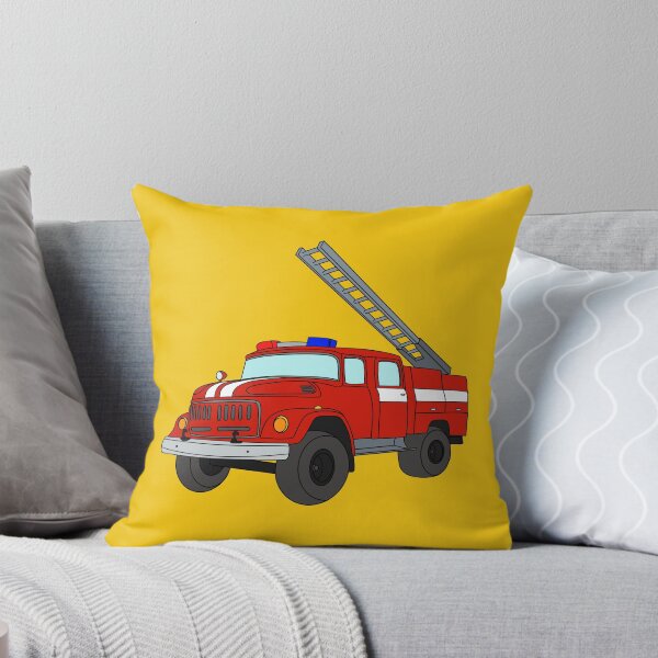 Item preview, Firefighter Cat and Fire Truck designed and sold by AchtungStudio.