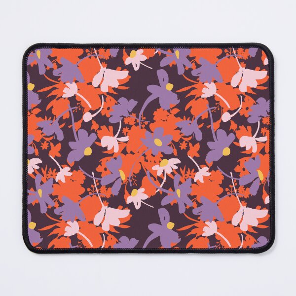 Item preview, Bold Purple Orange Floral Silhouette designed and sold by Zaya_art.