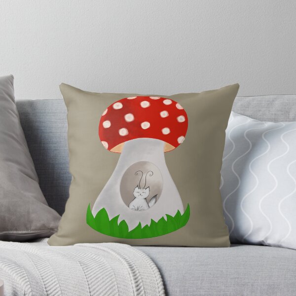 Item preview, Cat Hiding in a Mushroom House designed and sold by AchtungStudio.