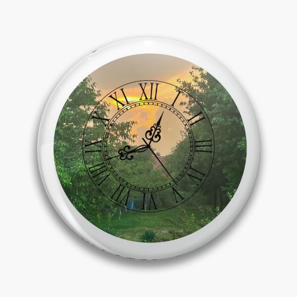 Item preview, Vintage Clock Face Golden Hour Sunset Wasted Time Aesthetic designed and sold by QuietLinesH.