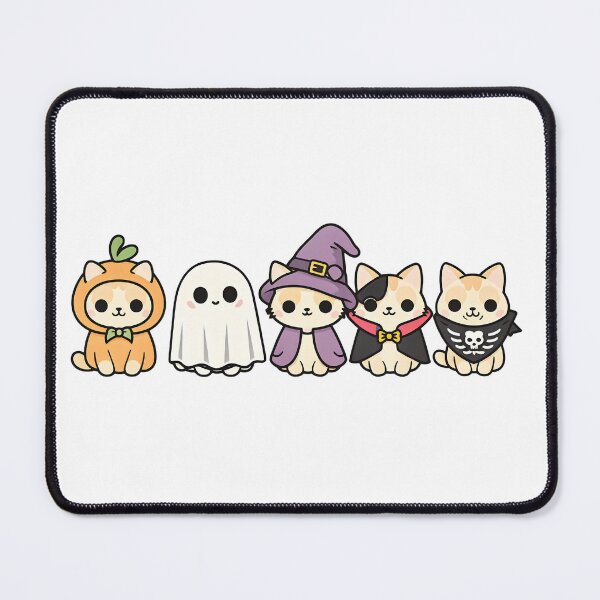 Item preview, Kawaii Cats in Halloween Costumes | Cute Chibi Cat Parade Design designed and sold by MOCH- ART.