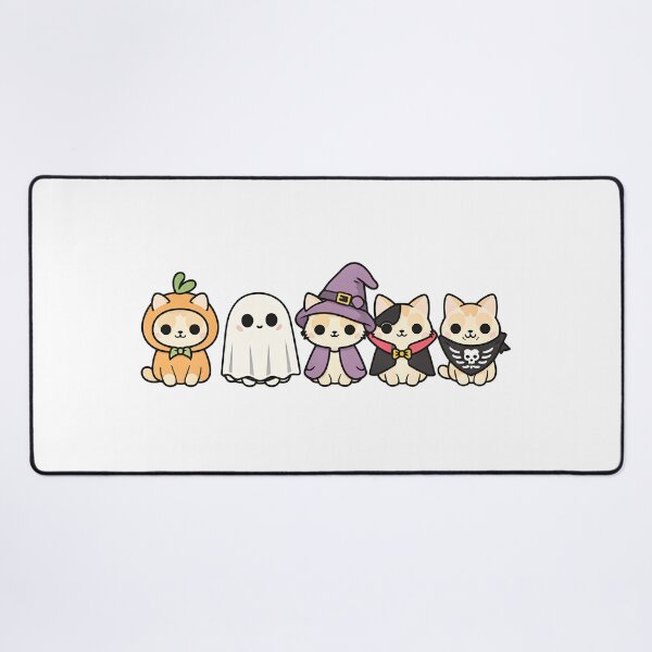 Item preview, Kawaii Cats in Halloween Costumes | Cute Chibi Cat Parade Design designed and sold by MOCH- ART.