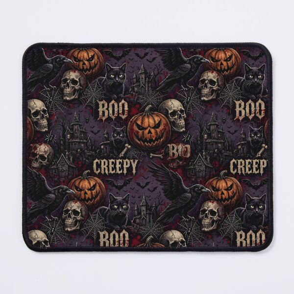 Item preview, Creepy BOO Gothic Horror Pattern - Scary Halloween designed and sold by Ela Art Space .