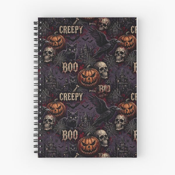 Item preview, Creepy BOO Gothic Horror Pattern - Scary Halloween designed and sold by Ela Art Space .
