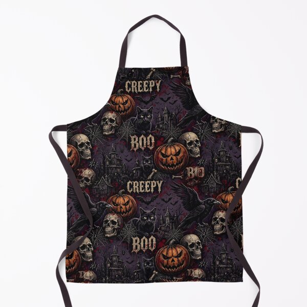 Item preview, Creepy BOO Gothic Horror Pattern - Scary Halloween designed and sold by Ela Art Space .