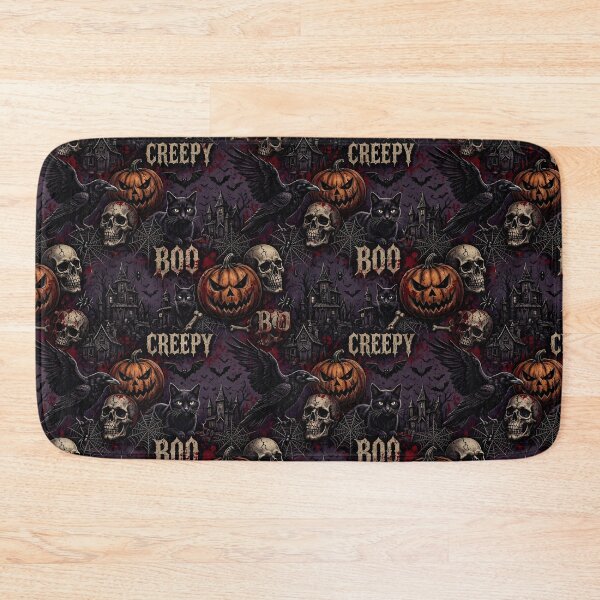Item preview, Creepy BOO Gothic Horror Pattern - Scary Halloween designed and sold by Ela Art Space .