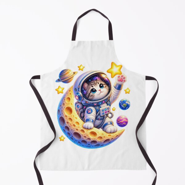 Item preview, Cosmic Paws – Cute Astronaut Cat on the Moon designed and sold by teeNova Wear.