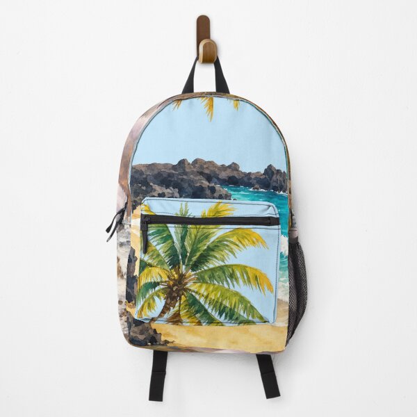 Item preview, Tropical Beach and Mountain Landscape – Nature Escape designed and sold by PetruArtDesigns.