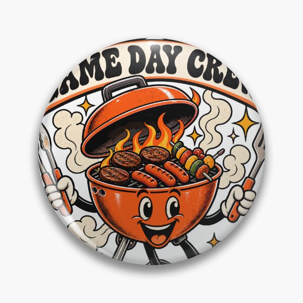 Item preview, Grill Squad Game Day Crew Funny Tailgate BBQ Retro Groovy Cookout Tailgating Party designed and sold by ZIGLWORKS.