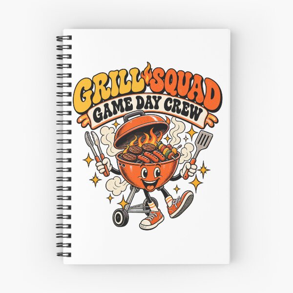 Item preview, Grill Squad Game Day Crew Funny Tailgate BBQ Retro Groovy Cookout Tailgating Party designed and sold by ZIGLWORKS.
