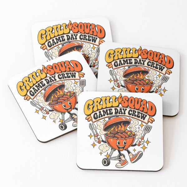 Item preview, Grill Squad Game Day Crew Funny Tailgate BBQ Retro Groovy Cookout Tailgating Party designed and sold by ZIGLWORKS.