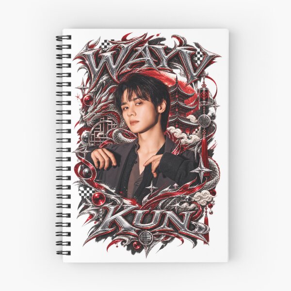 Item preview, WayV Kun Vision Wings Red Horizon Graphic Tee designed and sold by Valeree Store.