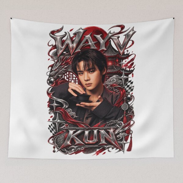 Item preview, Kun WayV Vision Wings Traditional Hanfu Wall Tapestry designed and sold by Valeree Store.