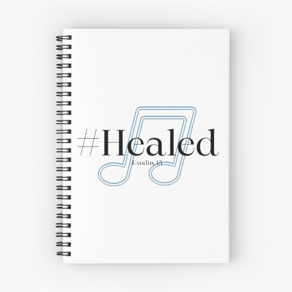 Item preview, #Healed Christian Music Design – Exodus 15 Bible Verse Healing Faith Musical Notes designed and sold by MyDarlingDearJesusInspires.