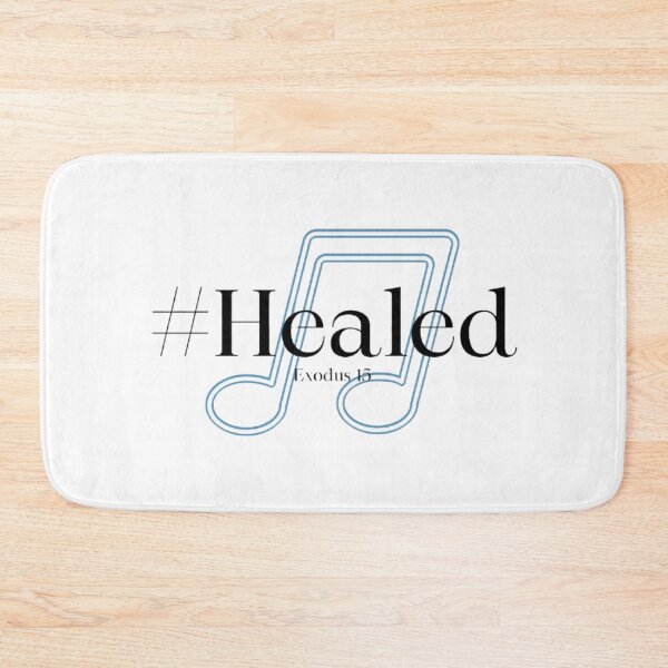 Item preview, #Healed Christian Music Design – Exodus 15 Bible Verse Healing Faith Musical Notes designed and sold by MyDarlingDearJesusInspires.