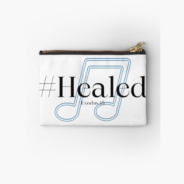 Item preview, #Healed Christian Music Design – Exodus 15 Bible Verse Healing Faith Musical Notes designed and sold by MyDarlingDearJesusInspires.