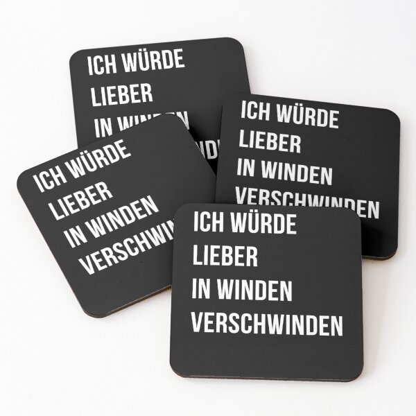 Item preview, Four Line White German Text On Plain Black Surface designed and sold by HarryTorp.