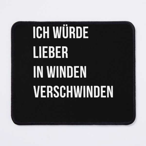 Item preview, Four Line White German Text On Plain Black Surface designed and sold by HarryTorp.