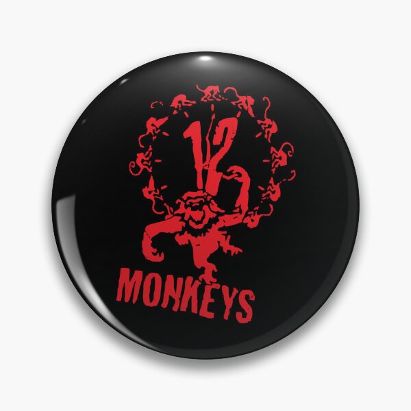 Item preview, Red Monkey Circle Clock Silhouette Sci Fi designed and sold by rikimaru725.