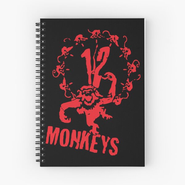 Item preview, Red Monkey Circle Clock Silhouette Sci Fi designed and sold by rikimaru725.