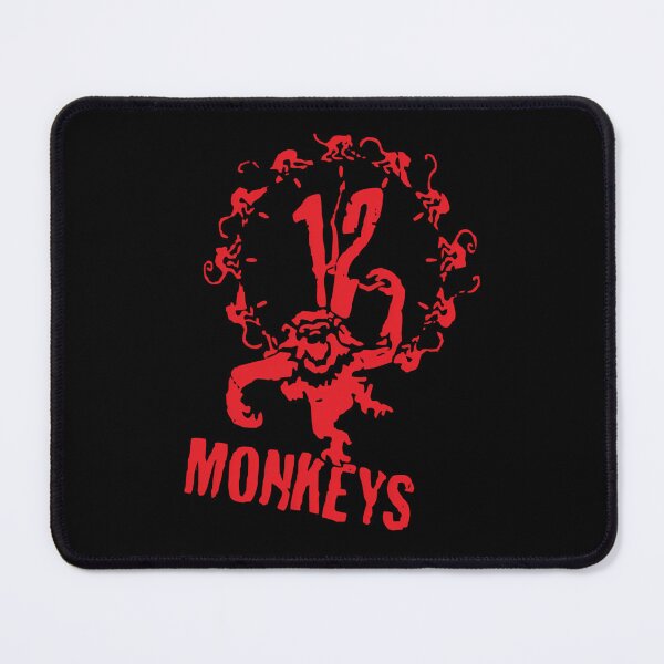 Item preview, Red Monkey Circle Clock Silhouette Sci Fi designed and sold by rikimaru725.