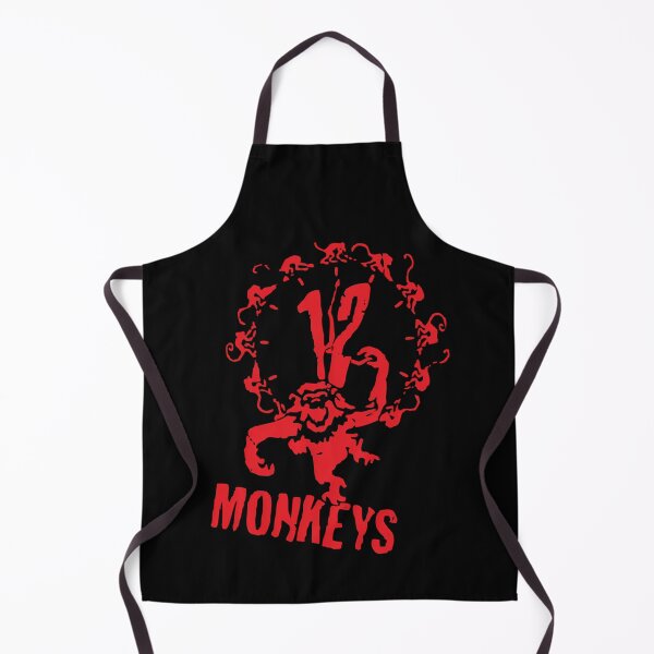Item preview, Red Monkey Circle Clock Silhouette Sci Fi designed and sold by rikimaru725.